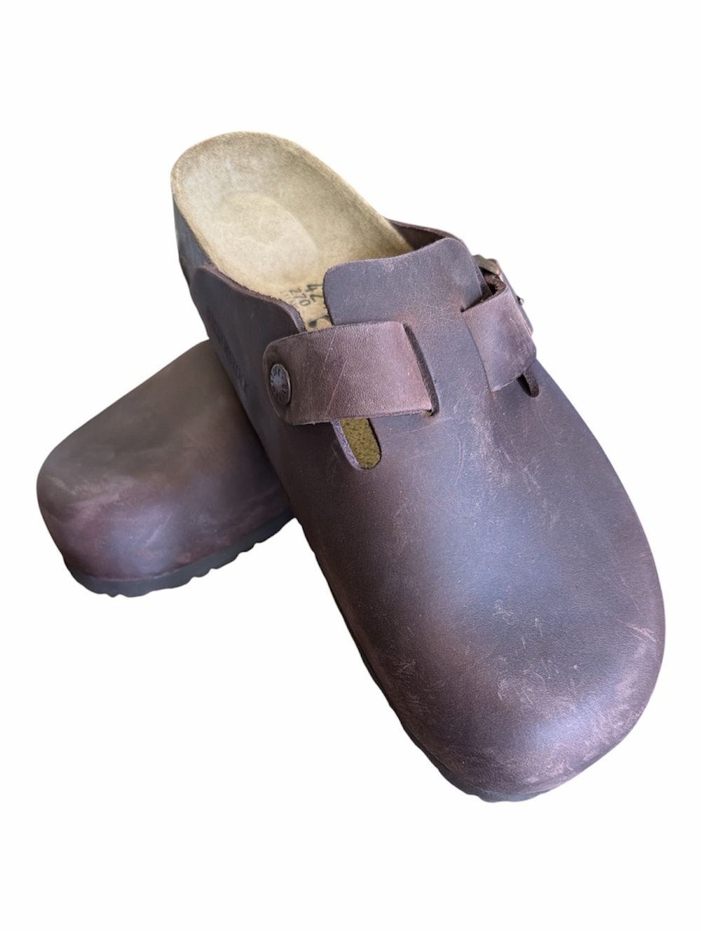 🆕Birkenstock Boston Habana Oiked Leather Suede Clog Insole. size EU42 NWT - Picture 2 of 12